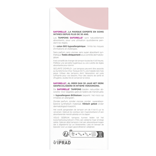 Tampons avec applicateur Coton BIO, Format Normal, medium